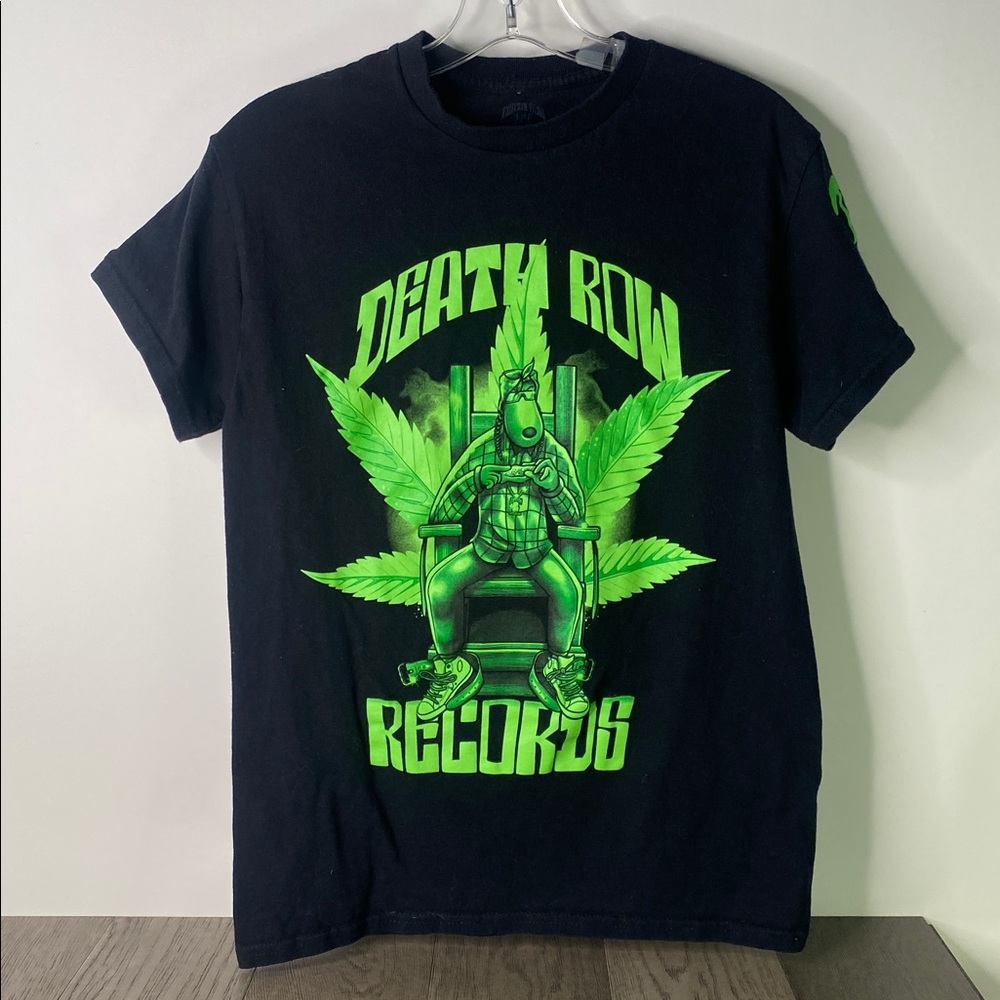 Death Row Records Hip Hop Rap Snoop Dogg T-Shirt Tee Black West Coast Y2K